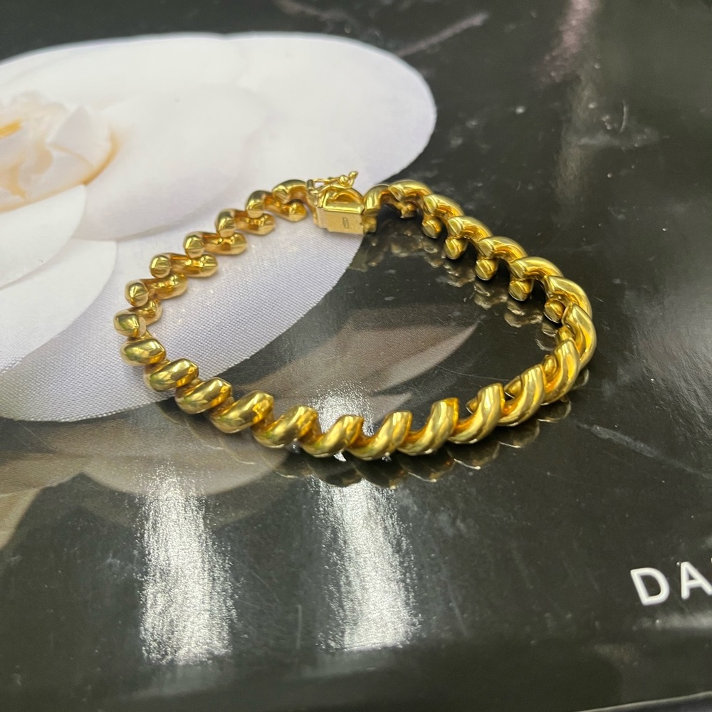 Solid 18k gold San Marco style bracelet